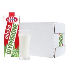 PLUS会员：Mlekovita 妙可 波兰原装进口 冠军系列3.2 全脂纯牛奶 1L*6盒 礼盒装 5