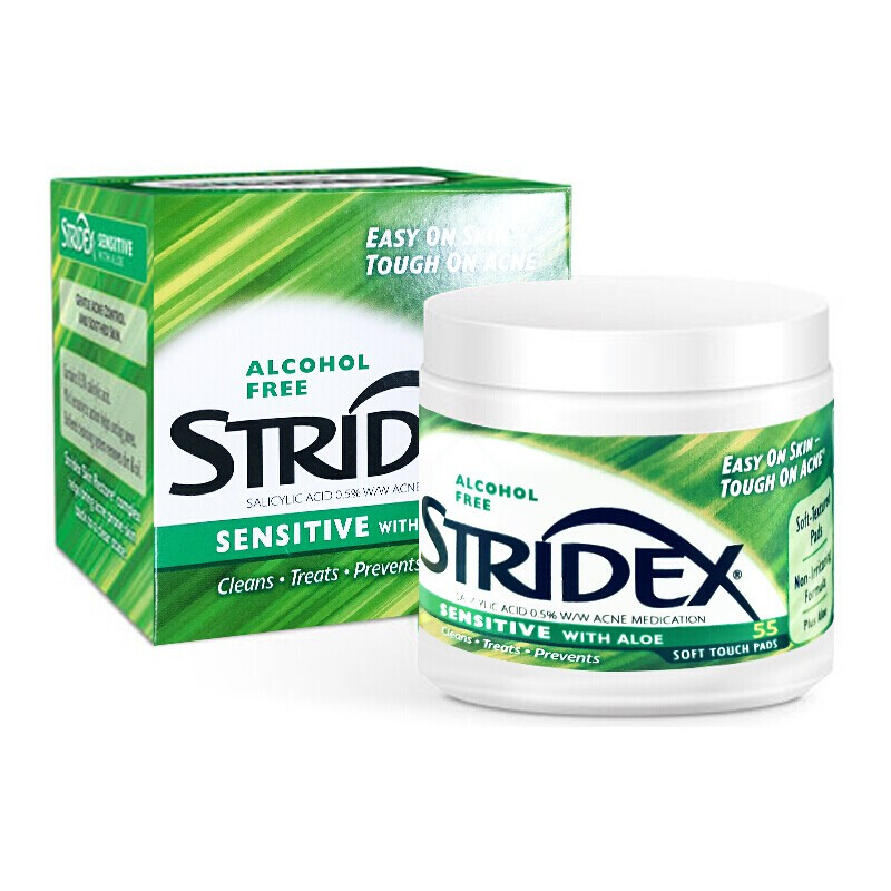 stridex 水杨酸清洁棉片 温和型 55片 51.92元