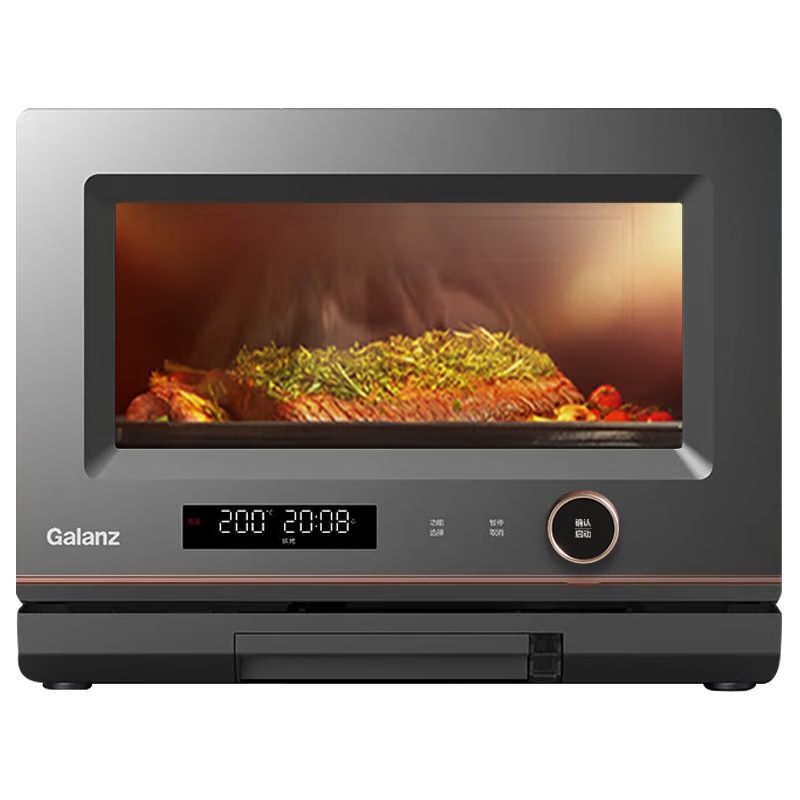 格兰仕（Galanz）微蒸烤一体机 变频微波炉 智能家用平板易清洁 20L容量 京东