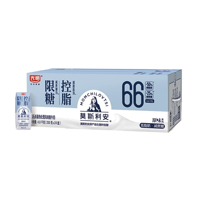 88vip：光明 莫斯利安原味限糖控脂酸奶200g*24盒 56.75元