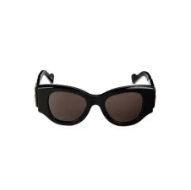 杨超越同款！Balenciaga 50MM Oval 墨镜 2.6折 $139.99