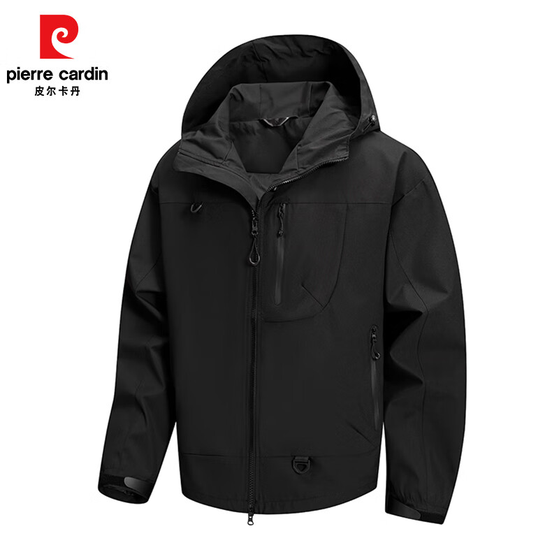 pierre cardin 皮尔·卡丹 男士防风防水冲锋衣外套 QZQL-7870 59.9元（需用券）