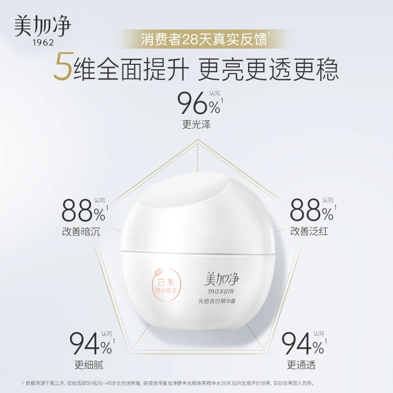 美加净 酵米焕活保湿精华霜 50g 22元 - 线报酷