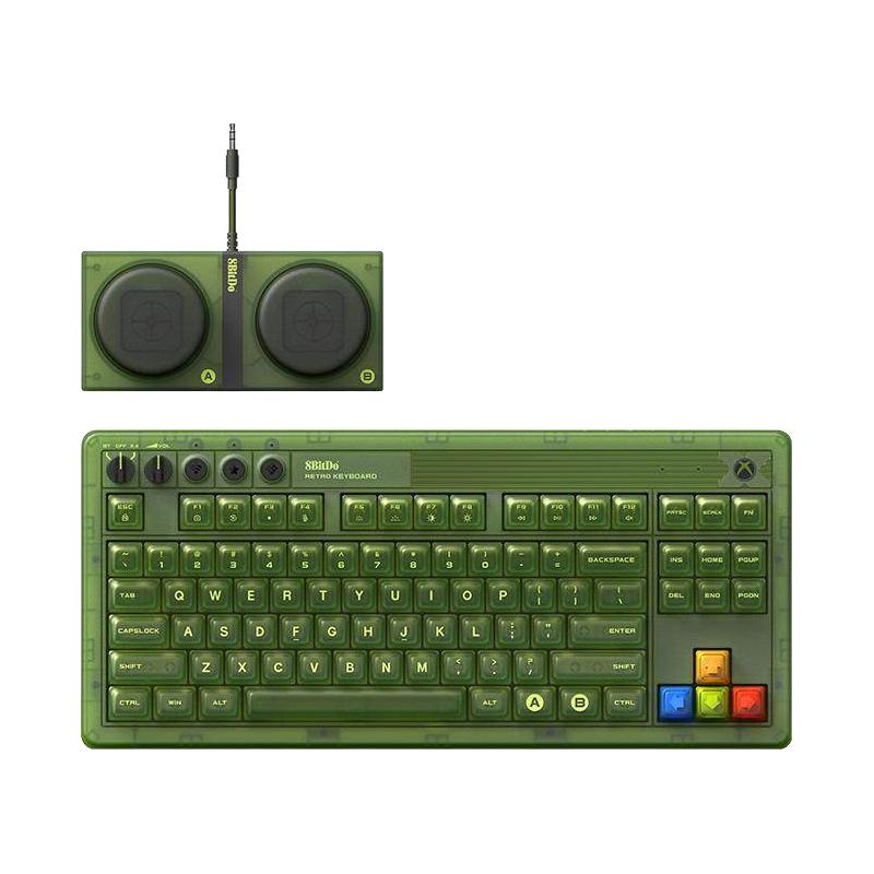 八位堂 Retro87机械键盘Xbox版复古RGB灯效绿透键鼠标套装微软联名 585.8元