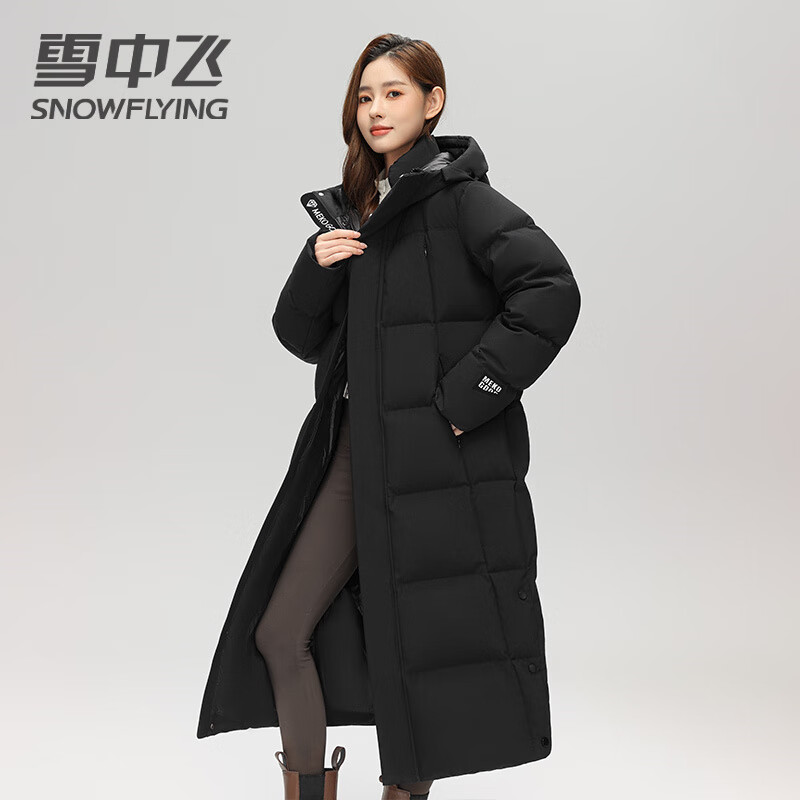 雪中飞 SNOW FLYING SNOW FLYING 雪中飞 女士长款加厚羽绒服 2024冬季 319元