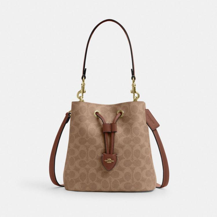 COACH 【老花子母】ROWAN 21斜挎水桶包 CBH07 2024元 - 线报酷
