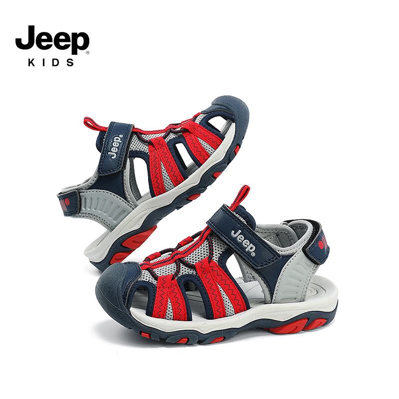 PLUS会员：Jeep 吉普 儿童包头运动凉鞋 88.26元（需用券）
