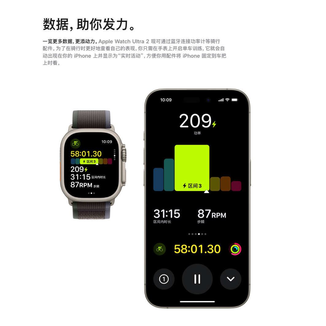 88VIP：Apple 苹果 Watch Ultra 2 智能手表 GPS+蜂窝版 49mm 5225.55元（需用券）