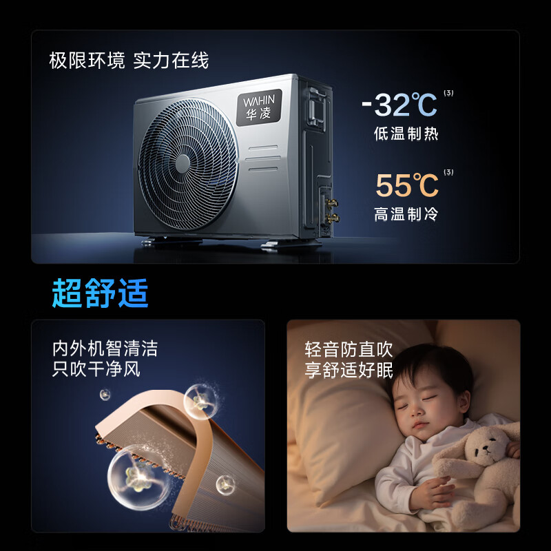华凌 KFR-35GW/N8HL1Pro 新一级能效 壁挂式空调 1.5匹 1025.04元（需用券）