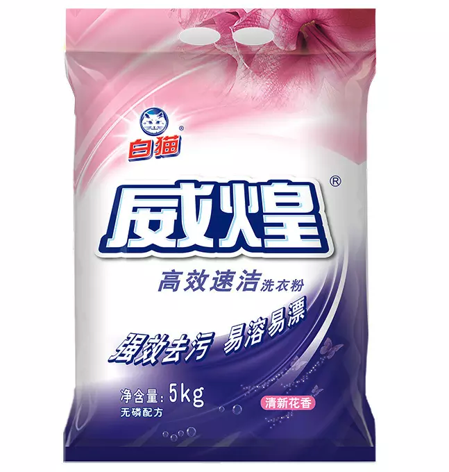 威煌 高效速洁洗衣粉 5kg 清新花香 29.9元（需用券）