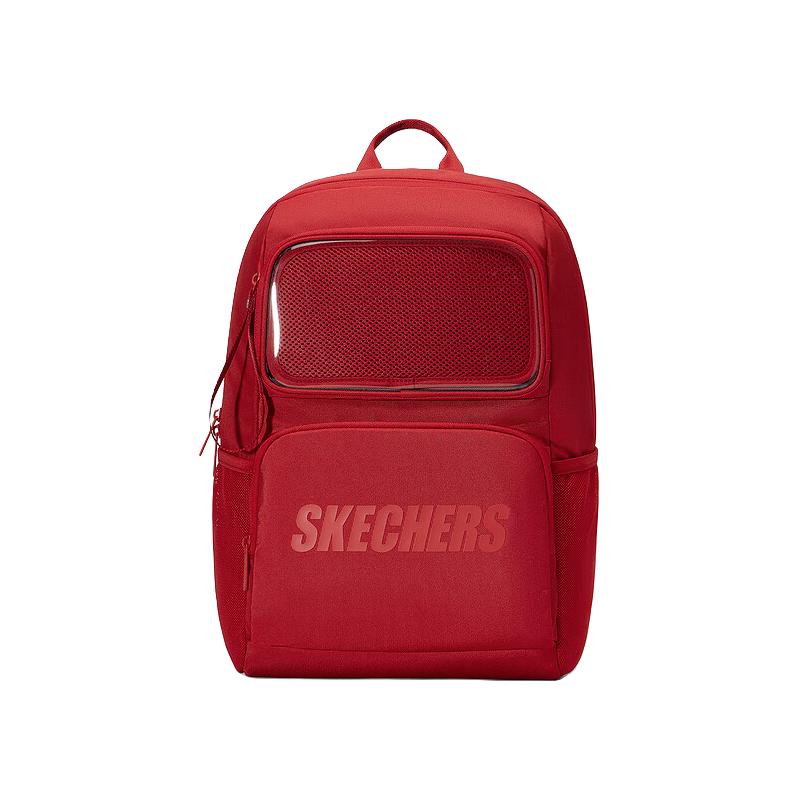 斯凯奇 双肩痛包2025秋男女同款大容量透明书包吧唧谷子娃包 109元