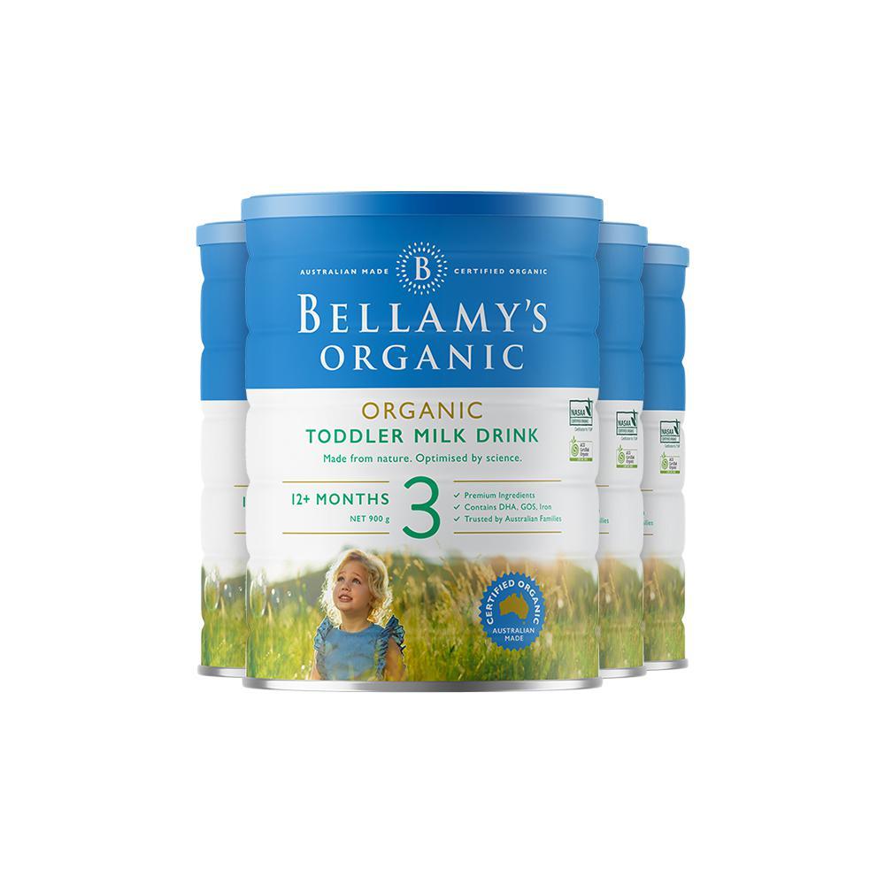 BELLAMY'S 贝拉米 HMO有机幼儿配方牛奶粉3段900g*4 691.18元（需用券）