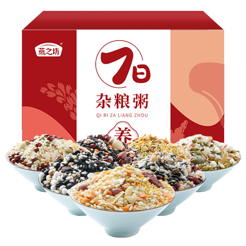 PLUS、需首购:燕之坊 七日杂粮粥料350g 9.43元