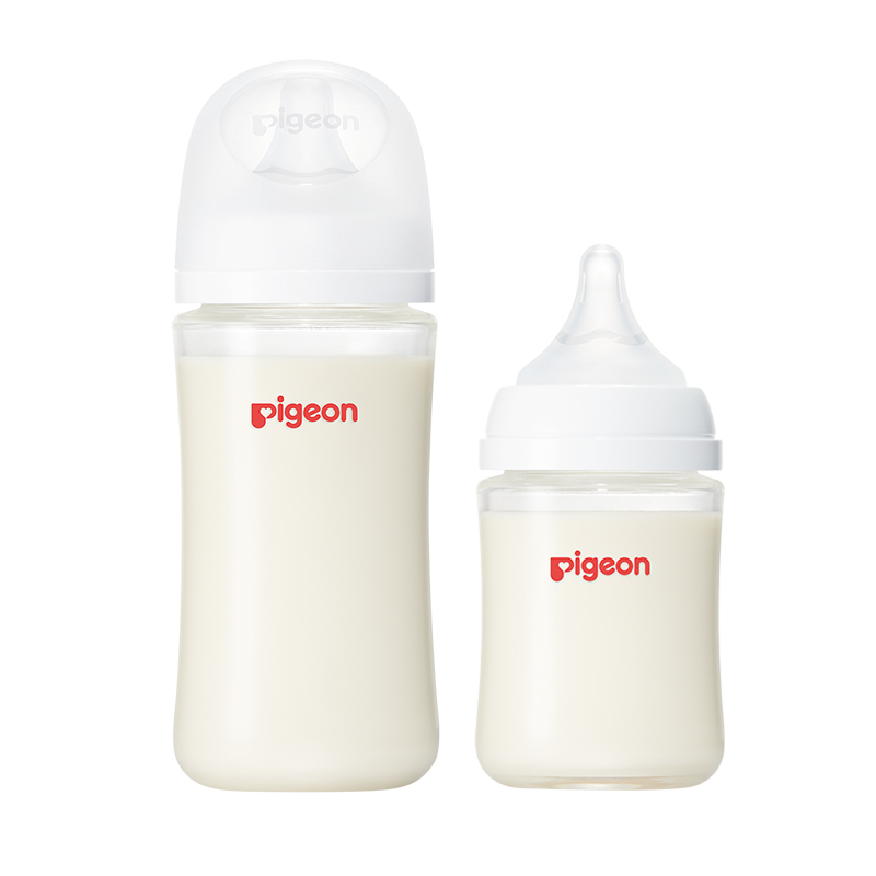 88VIP：Pigeon 贝亲 婴儿宽口径玻璃奶瓶套装160ml+240ml（适合0-6个月） 146.87元（