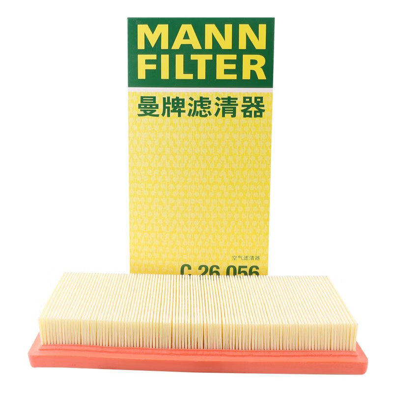 曼牌滤清器 曼牌（MANNFILTER）空气滤清器空滤空气滤芯C26056适用于新威驰 致