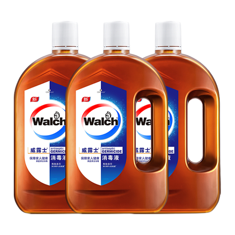Walch 威露士 消毒液1L*3瓶/衣服家居玩具清洁多用途高效杀菌 119.7元（需用券