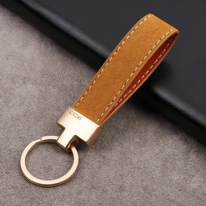 奔驰 清仓价！日本LizerDyx高档精致手绳多色牛皮革简约钥匙扣挂件汽车链环