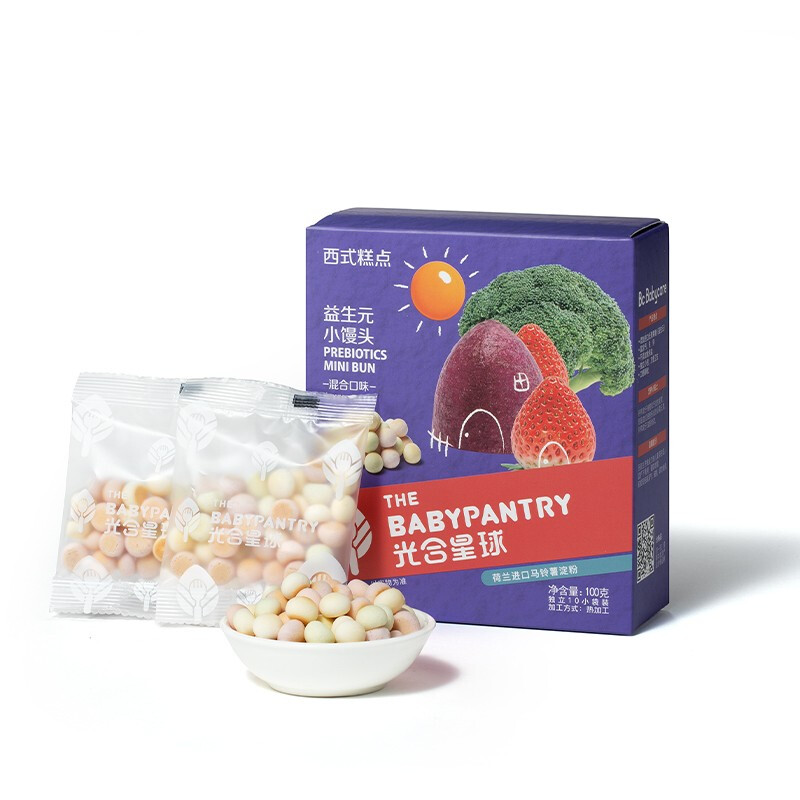 BabyPantry 光合星球 益生元小馒头 混合味 100g 10.5元（需买3件，需用券）