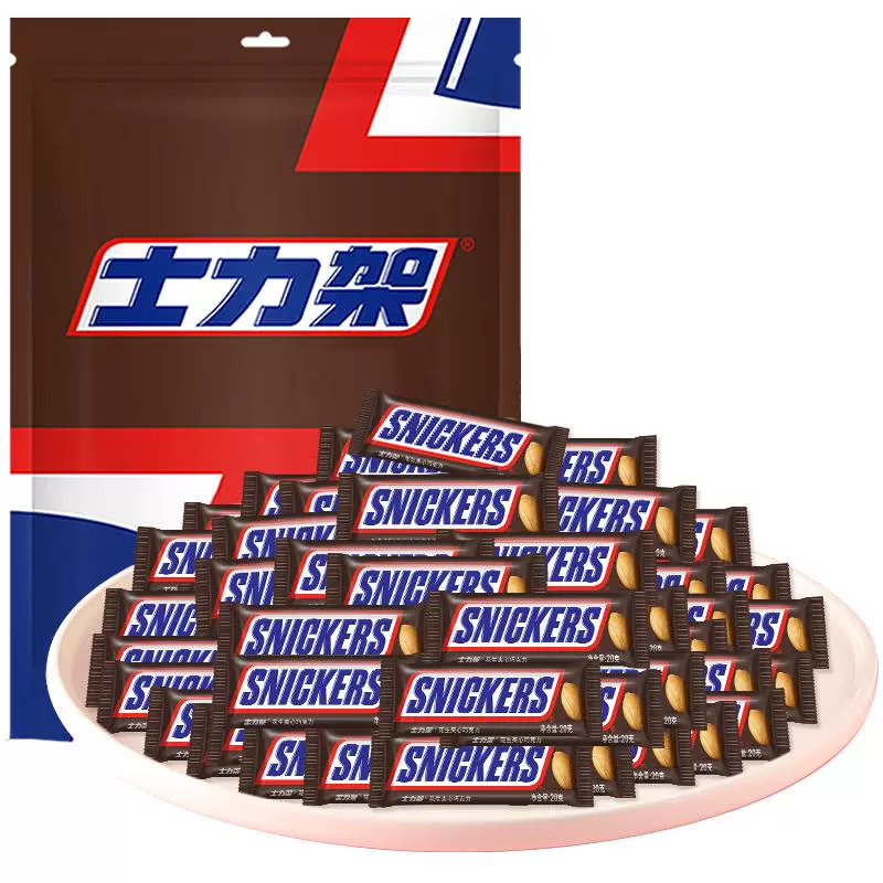 SNICKERS 士力架 花生夹心巧克力 1kg ￥50.11