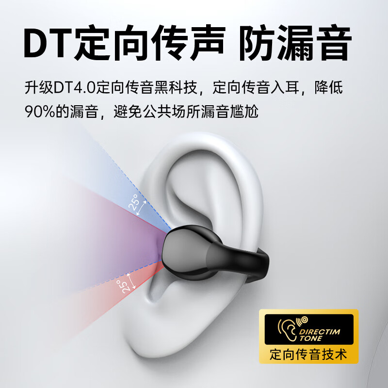 Langsdom 兰士顿 蓝牙耳机 骨传导概念耳夹式无线开放不入耳 99元