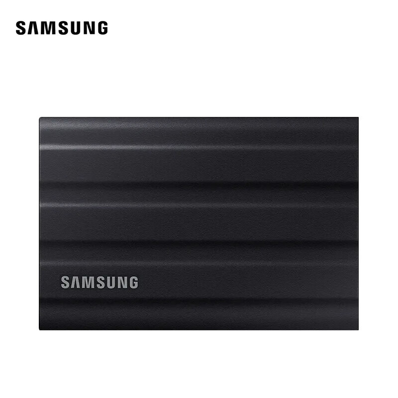 SAMSUNG 三星 4TB Type-c USB 3.2 移动固态硬盘（PSSD）T7 Shield 暗夜黑 NVMe传输速度10