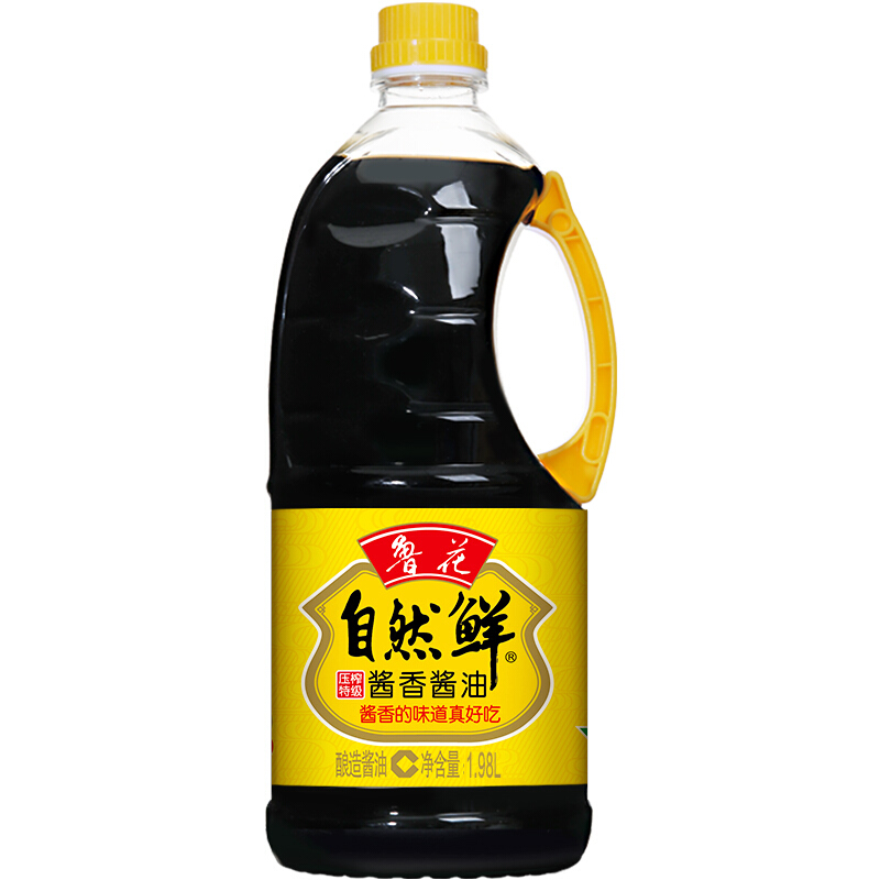 luhua 鲁花 自然鲜 酱香酱油 1.98L 9.9元