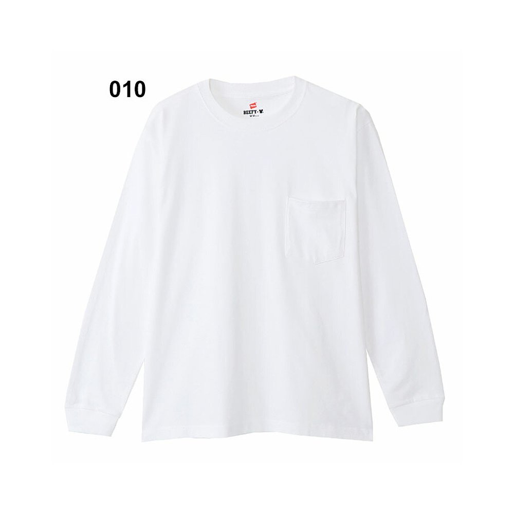 HANES 恒适 日本直邮Hanes BEEFY-T Pocket T 重磅素色上衣白色H5196 154.53元（需买3件