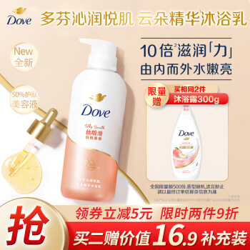 Dove 多芬 精华沐浴露 白桃果香 500g ￥22.36