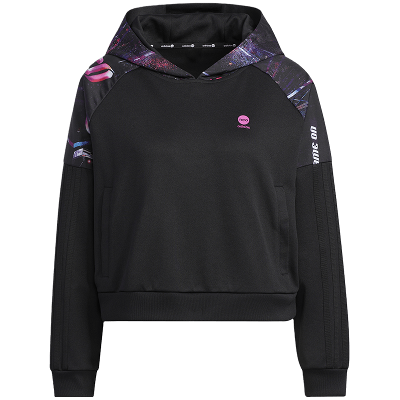 adidas NEO W BBAL HOODIE 女士连帽卫衣 舒适耐磨 运动休闲 78元