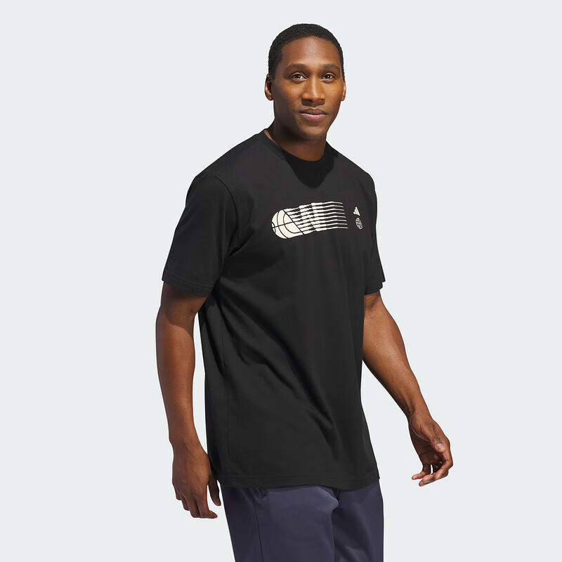 需首单、PLUS会员：Adidas 阿迪达斯 篮球系列 WWH Story Tee 圆领休闲T恤 IT4728 117.