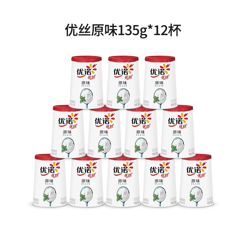 优诺 法式优丝酸奶135g*12杯 87元