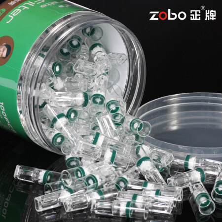 zobo 正牌 粗烟一次性烟嘴抛弃型家庭罐装烟嘴ZB-160（100支装） 15.8元