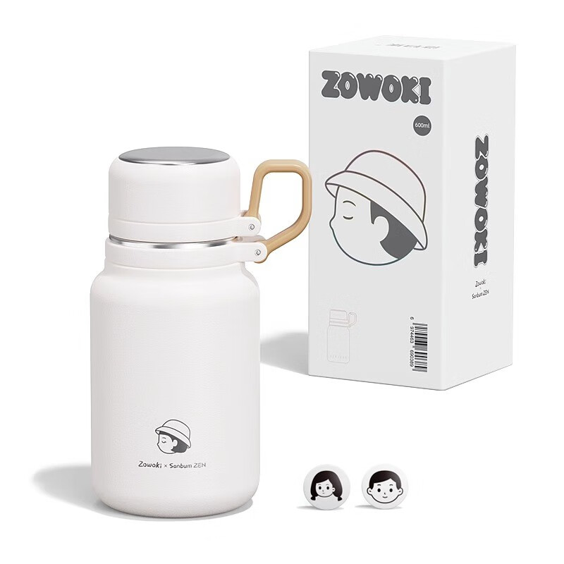 造物集 ZOWOKI 保温杯大容量水杯 600ml 74元（需用券）