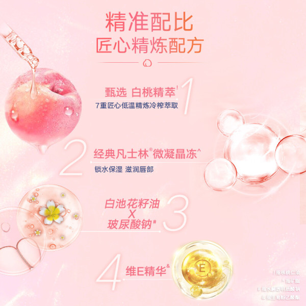 凡士林 潤唇膏7g清甜白桃 經(jīng)典小藍(lán)罐