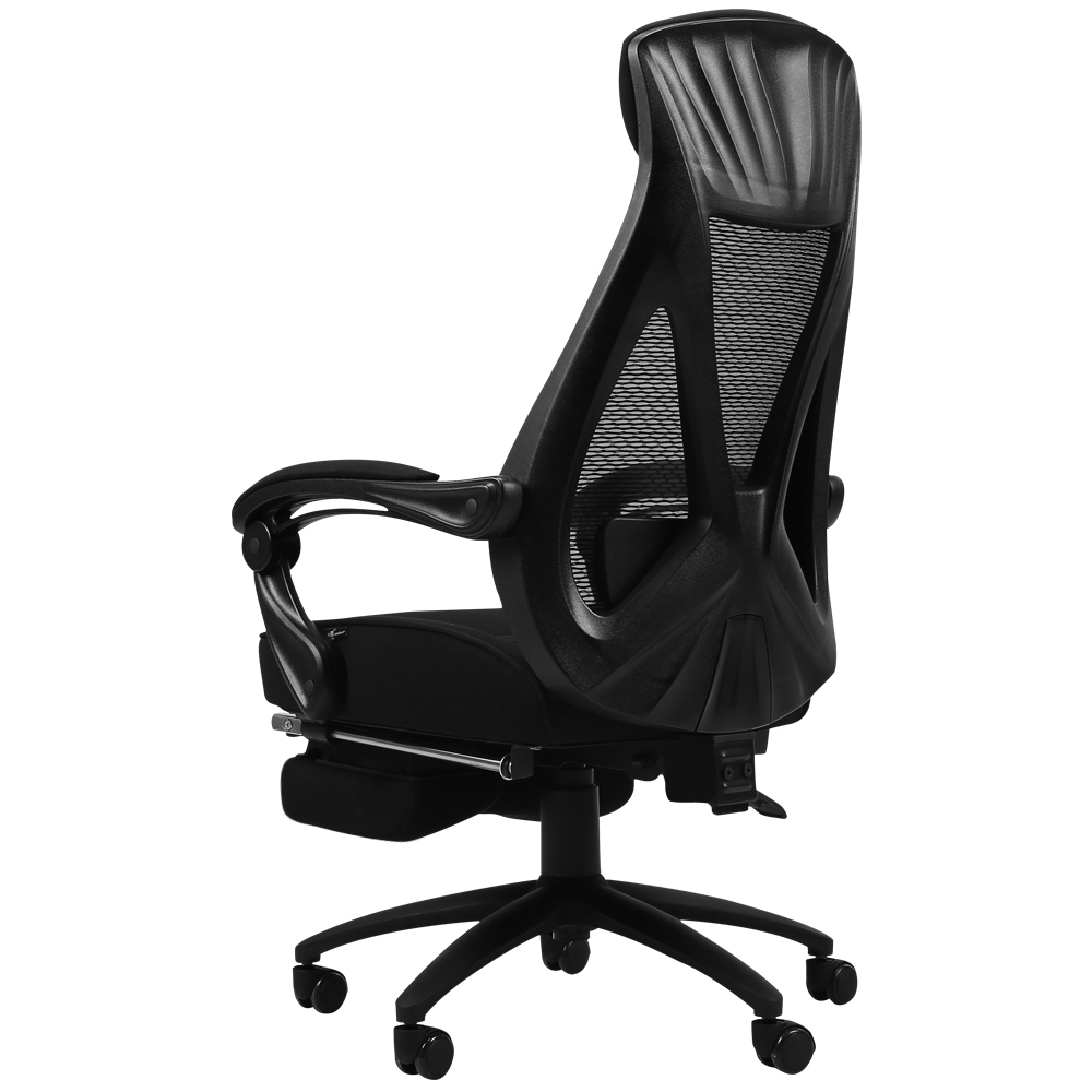 HBADA 黑白调 悠悦系列 人体工学电脑椅 黑色 带脚托款 719元