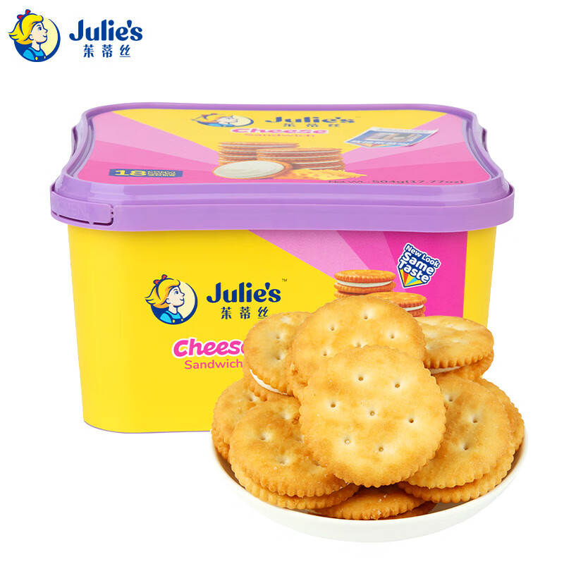 Julie's 茱蒂丝 夹心饼干 起士乳酪味 504g 63.9元（需用券）