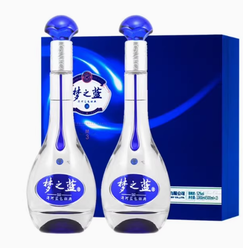 YANGHE 洋河 梦之蓝M3 52%Vol 浓香型白酒 500ml*2瓶 ￥587.61