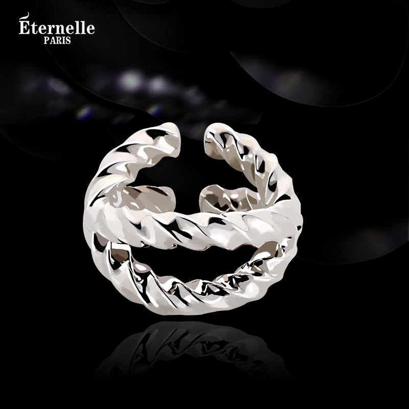 Eternelle 法国Eternelle珠宝极简主义设计戒指ins时尚简约食指戒女开口指环 428.73元（需买3件，共1286.19元）