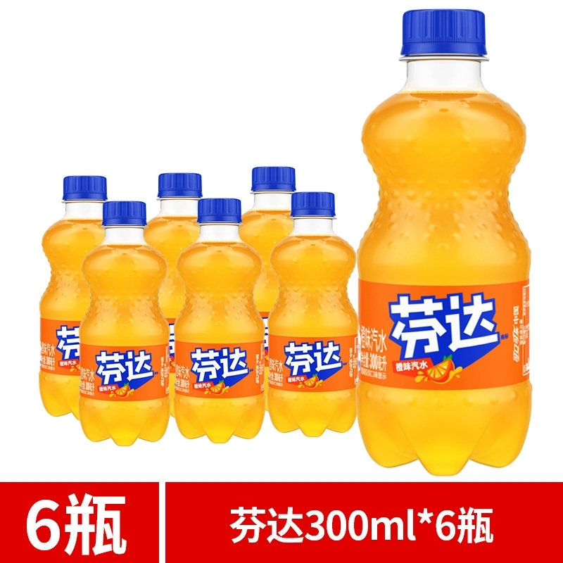 88VIP：可口可乐 Coca-Cola 雪碧芬达碳酸饮料混合味300ml迷你汽水小瓶整件批发3