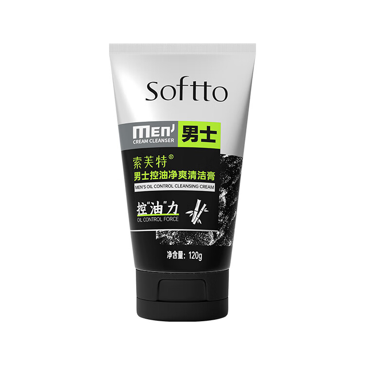 索芙特 SOFTTO 男士控油净爽清洁膏 120g 12.43元（需买2件，需用券）