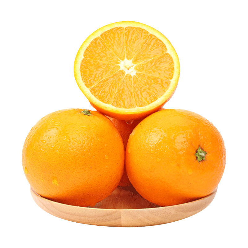 plus会员：京鲜生 赣南脐橙/橙子 2.5kg装铂金果 单果约180-230g*2件 40.9元包邮、
