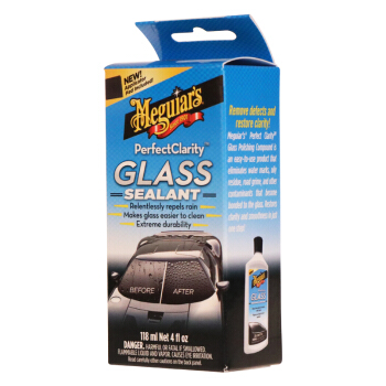 Meguiar's 美光 玻璃镀膜剂清洁剂防水挡风玻璃长效驱水拨水剂G8504汽车用品118ML 129元