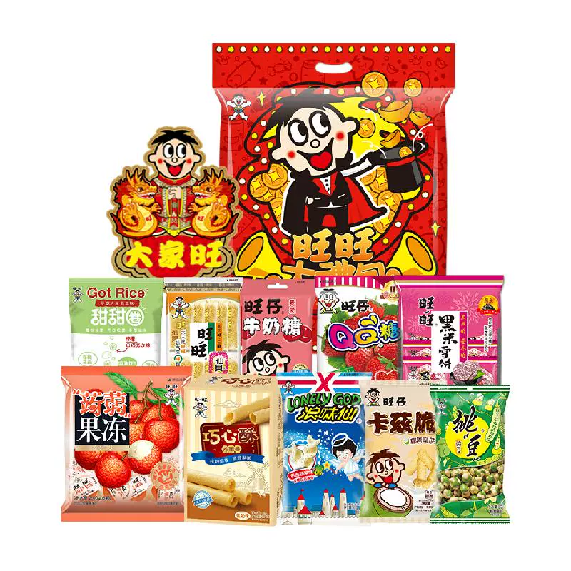 88VIP：旺旺膨化食品大礼包680g*2袋 62.12元+淘金币1.99元（返卡6元，需领券）