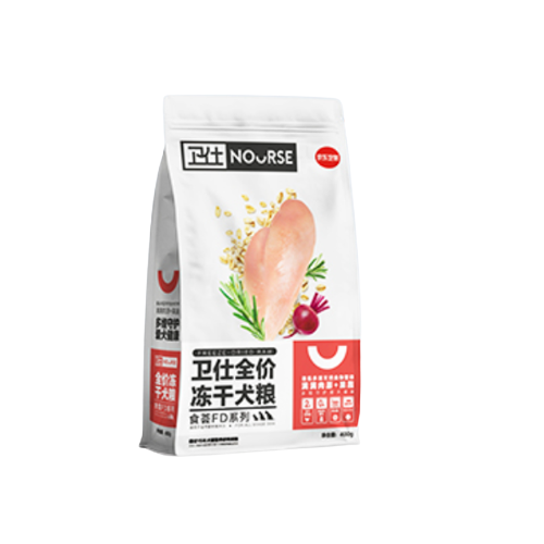 NOURSE 卫仕 食荟FD系列 鸡肉味全犬全阶段狗粮 400g 4.9元