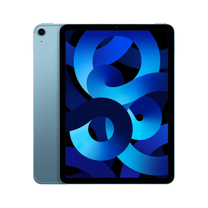 Apple 大流量卡套装 iPad Air(第 5 代)10.9英寸平板 22年款(64G 5G版/MM773CH/A)蓝色 蜂