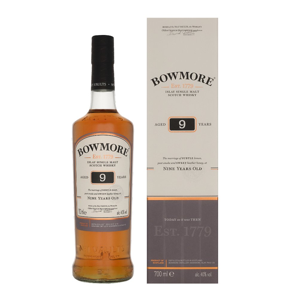 BOWMORE 波摩 9年 单一麦芽 苏格兰威士忌 700ml 单瓶装 307.65元（包税包邮，拍