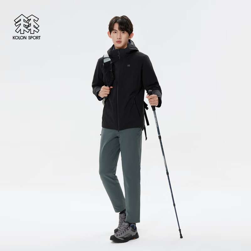 KOLON SPORT 可隆户外运动登山男子防泼水防风羽绒三合一冲锋衣 1862.1元（需用