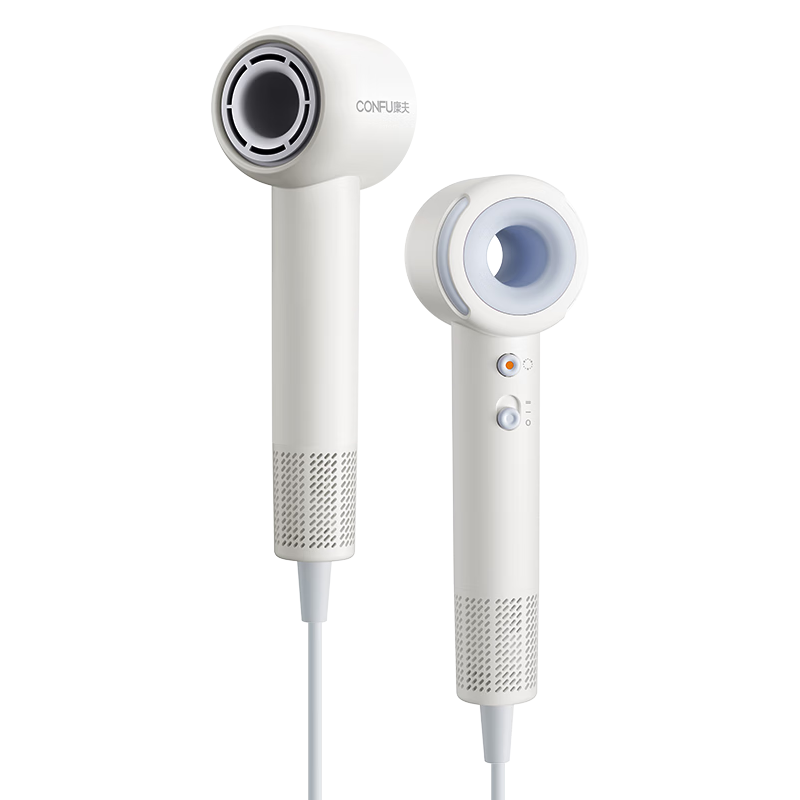 康夫 高速电吹风机家用宿舍1000W小功率速干负离子护发便携中空无叶吹风筒F