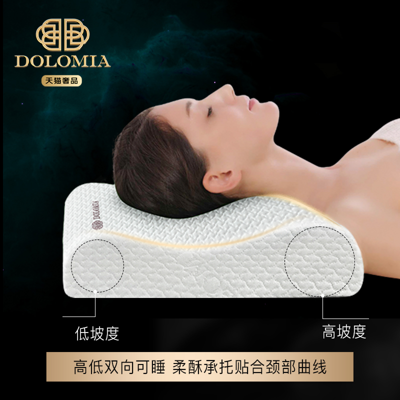 DOLOMIA 多洛米亚 颈椎枕头护颈椎助睡眠慢回弹非乳胶枕记忆棉枕芯成人专用 