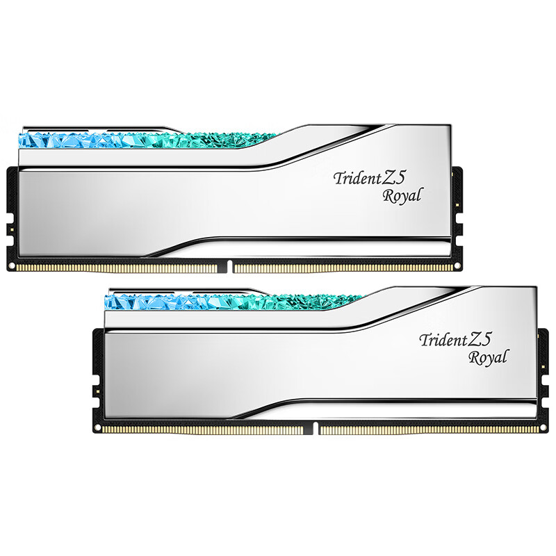 G.SKILL 芝奇 Trident Z Royal皇家戟系列 DDR5 6400MHz RGB 笔记本内存 灯条 白色 64GB 32